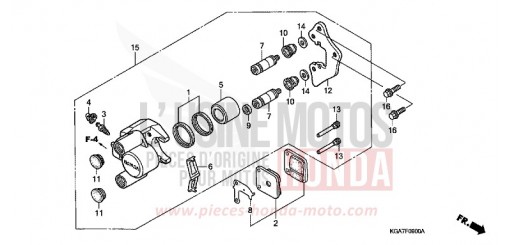 FRONT BRAKE CALIPER CG125ES4 de 2004